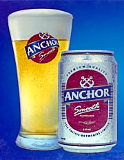 Advertisment of Anchor Beer by Asienreisender
